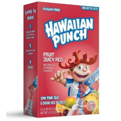 Hawaiian Punch - Fruit Juicy Red Powder Mix 8 Count, 0.75 Oz | Pack of 12