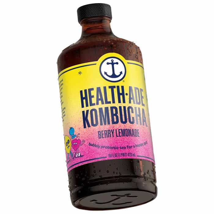 Health Ade - Kombucha Berry Lemonade, 16fo  Pack of 12