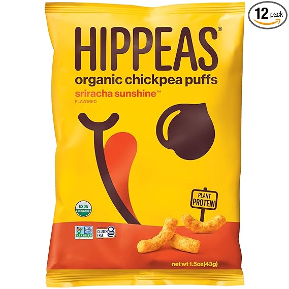 Hippeas - Organic Sriracha Sunshine Chickpea Puffs, 4 Oz