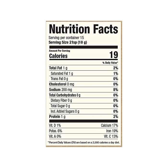 Hlthpunk - Organic Hot Dijon Mustard, 5.3oz - Nutrition Facts