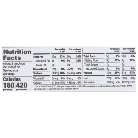 Hodo - Organic Southern Barbecue Tofu Cubes, 8oz - nutrition facts