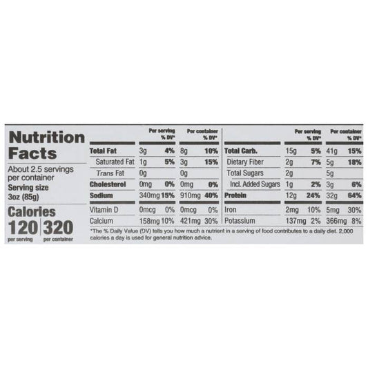 Hodo - Organic Spicy Harissa Tofu Cubes, 8oz - nutrition facts