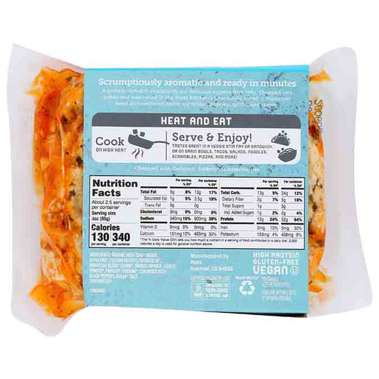 Hodo - Organic Tofu Cubes Moroccan, 8oz - back