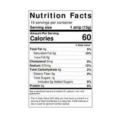 Hooray Foods - Hickory Plant-Based Bacon, 5oz - nutrition facts