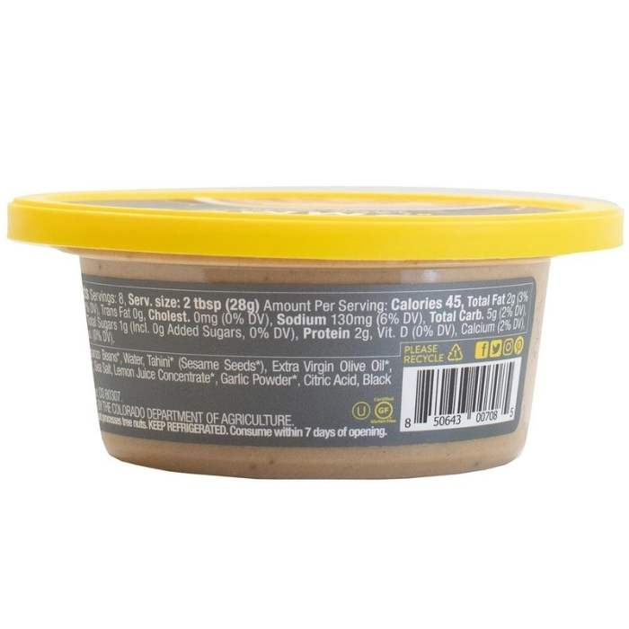 Hope - Black Garlic Hummus, 8oz - back