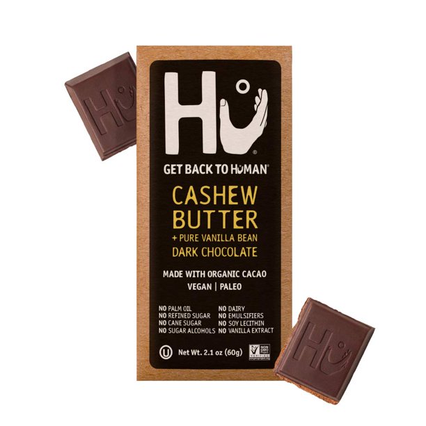 Hu, Cashew Butter + Pure Vanilla Bean Dark Chocolate, 2.1 oz
 | Pack of 12 - PlantX US