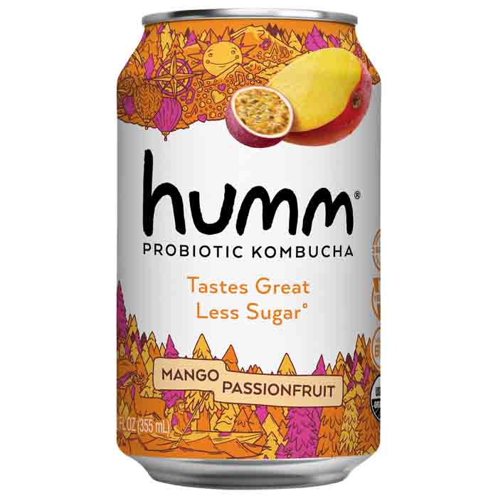 Humm - Kombucha - Mango Passionfruit, 12oz