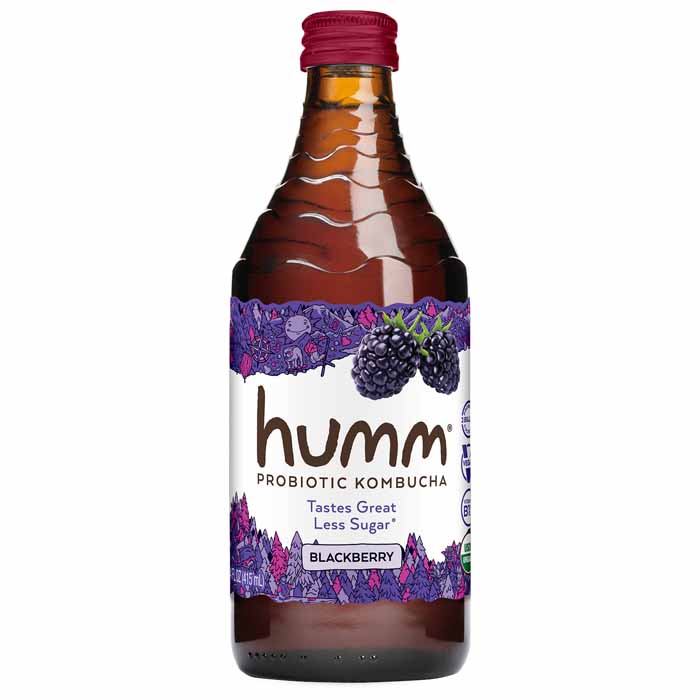 Humm - Kombucha Blackberry, 14fo  Pack of 12