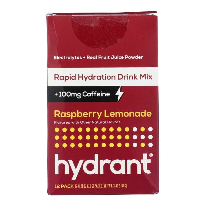 Hydrant - Energy Raspberry Lemonade Hydration Mix, 12 Sachets