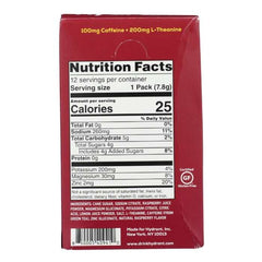 Hydrant - Energy Raspberry Lemonade Hydration Mix, 12 Sachets back