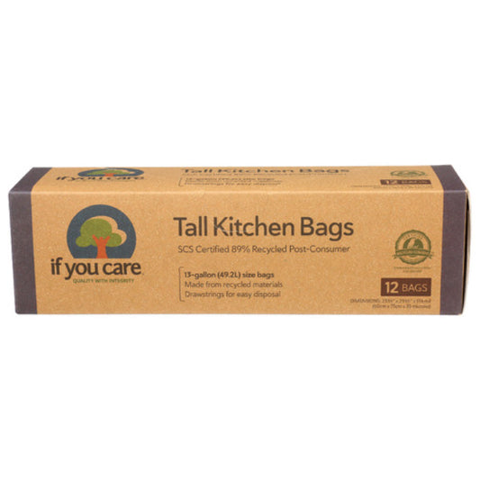 IF YOU CARE BAG TRSH 13GAL KTCHN TALL DRWS 12 BG - Pack of 1