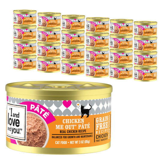 I&Love&You - Cat Food Can Chicken Me Out Pate, 3 Oz - Pack of 24