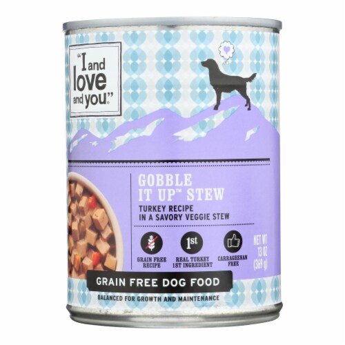 I&Love&You - Dog Food Can Gobble It Up Stew, 13 Oz - Pack of 12