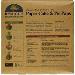 If You Care - Paper Cake & Pie Baking Pans, 4 Pack - back