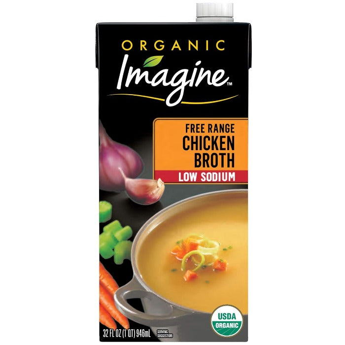 Imagine - Organic Low Sodium Free Range Chicken Broth, 32 Oz