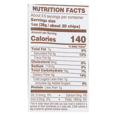 Inka - Plantain Chips Garlic, 4oz - nutrition facts