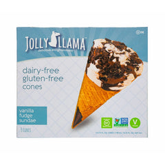 JOLLY LLAMA - CONE VANILLA NON DAIRY 14.25 FO - Pack of 8