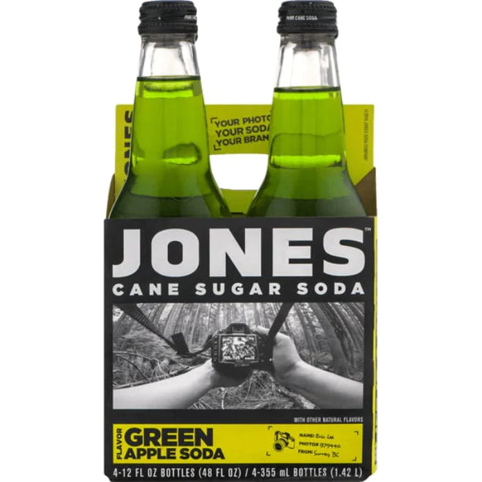 JONES - SODA 4PK GREEN APPLE 48 FO - Pack of 6