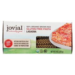 Jovial - Organic Brown Rice Lasagna Pasta, 9 Oz - Pack of 6