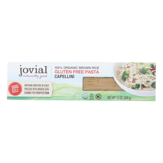 Jovial - Organic Brown Rice Capellini Pasta, 12 Oz - Pack of 12