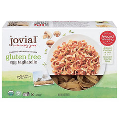 Jovial - Organic Brown Rice Egg Tagliatelle Pasta, 9 Oz - Pack of 12