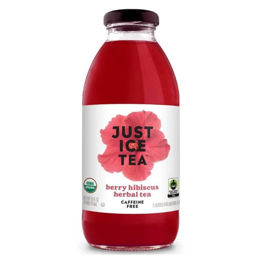 Just Ice Tea - Berry Hibiscus Herbal Tea, 16 Oz - Pack Of 12