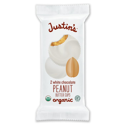 Justin's - Chocolate Cup Peanut Butter White, 1.4 Oz - Pack Of 12