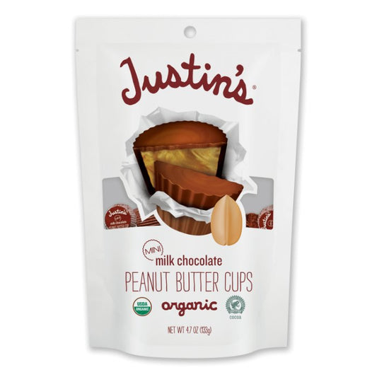JUSTINS - Milk Chocolate Peanut Butter Cups Minis 4.7OZ ( Pack of 6)