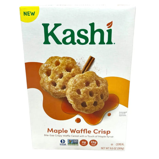 KASHI - CEREAL MAPLE WAFFLE CRISP 9.5 OZ - Pack of 8