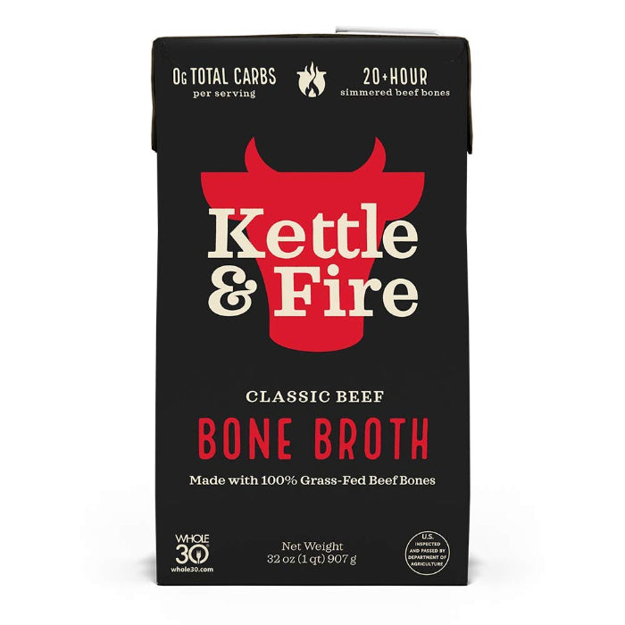 KETTLE AND FIRE - BROTH BEEF BONE 32 OZ - Pack of 6