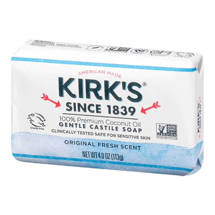 KIRKS SOAP BAR 3PK CASTILE CCNUT 12 OZ