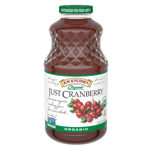 Knudsen - Organic Just Cranberry Juice, 32 fl oz | Pack of 6