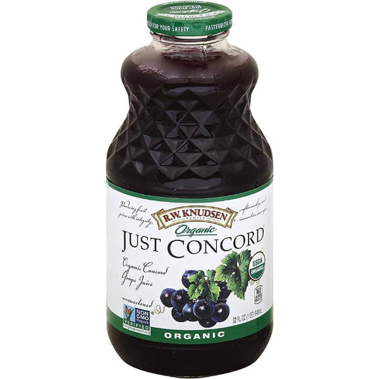 KNUDSEN - JUICE JUST GRAPE CONCRD 32 FO - Pack of 6