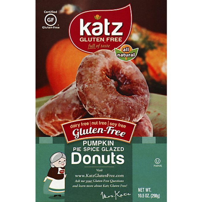 Katz - Donut Gf Glzd Pmpkn Spc 10.5 Oz - Pack Of 6