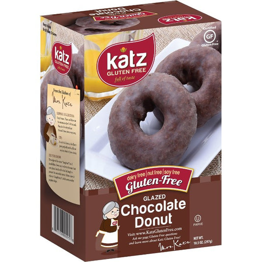 Katz - Donut Glazed Choc Gf 10.5 Oz - Pack Of 6