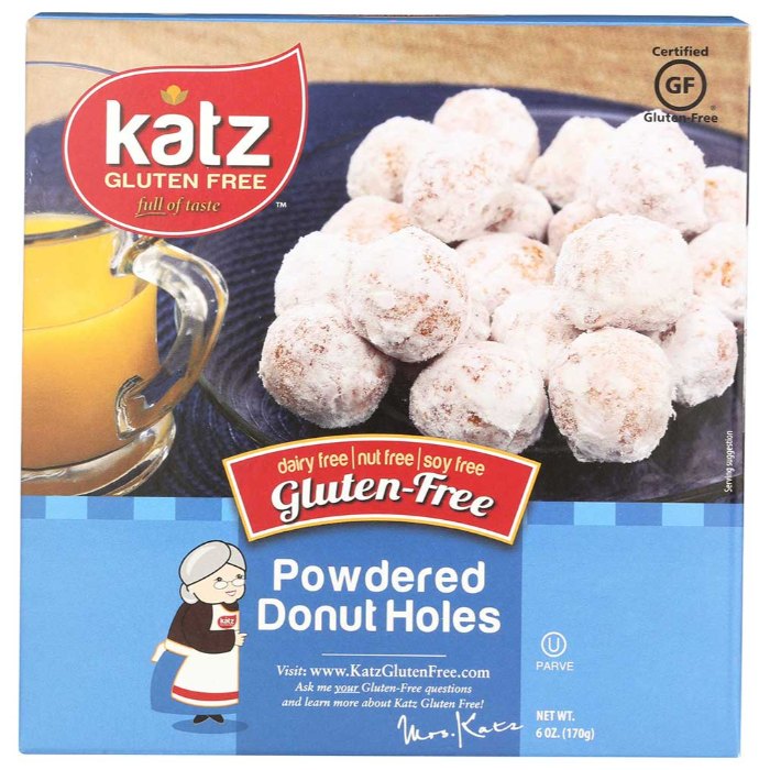 Katz - Donut Holes Powdered Gf 6 Oz - Pack Of 6