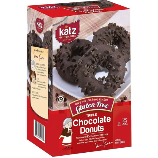 Katz - Donuts Chocolate Triple 13 Oz - Pack Of 6