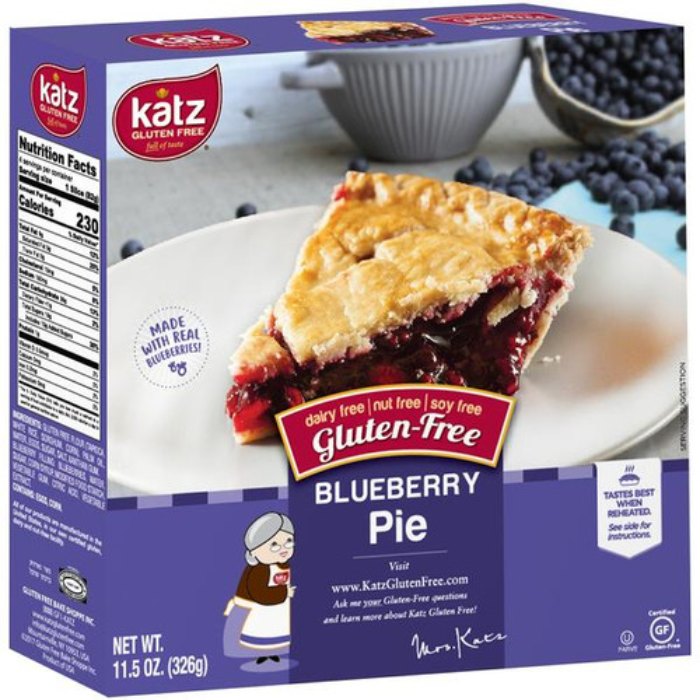 Katz - Pie Blueberry Gf Alntrl 11.5 Oz - Pack Of 6