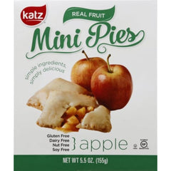 Katz - Pies Mini Apple 5.5 Oz - Pack Of 6