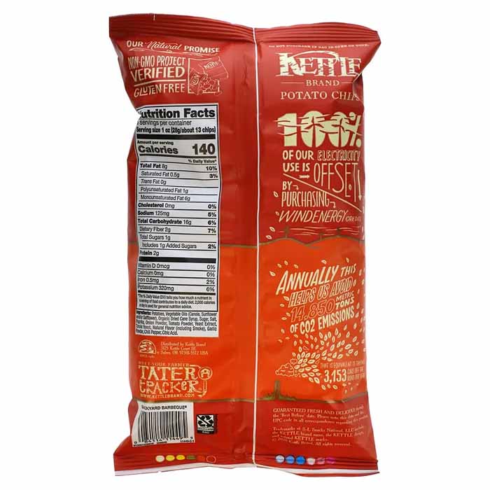 Kettle Brand - Potato Chips - Backyard Barbeque, 5oz - back