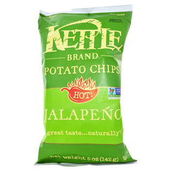 Kettle Foods Potato Chips - Jalapeno, 5 oz
 | Pack of 15 - PlantX US