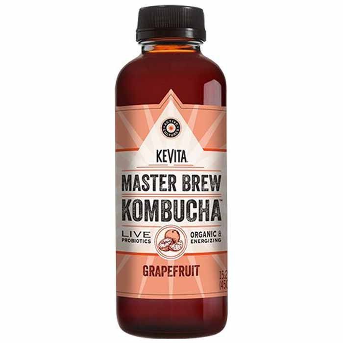 Kevita - Kombucha Grapefruit, 15.2fo | Pack of 6 