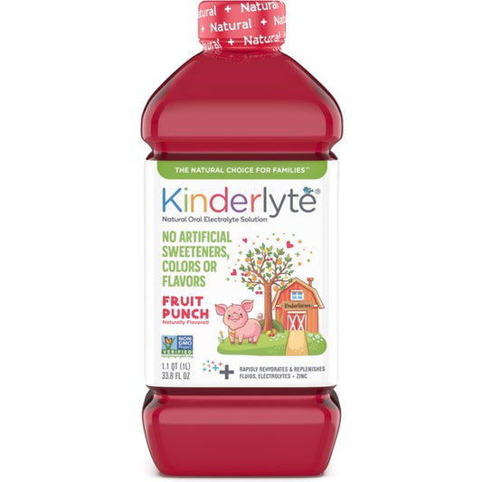 Kinderlyte Natural Oral Electrolyte Solution - 33.8 Fl Oz
 | Pack of 6 - PlantX US