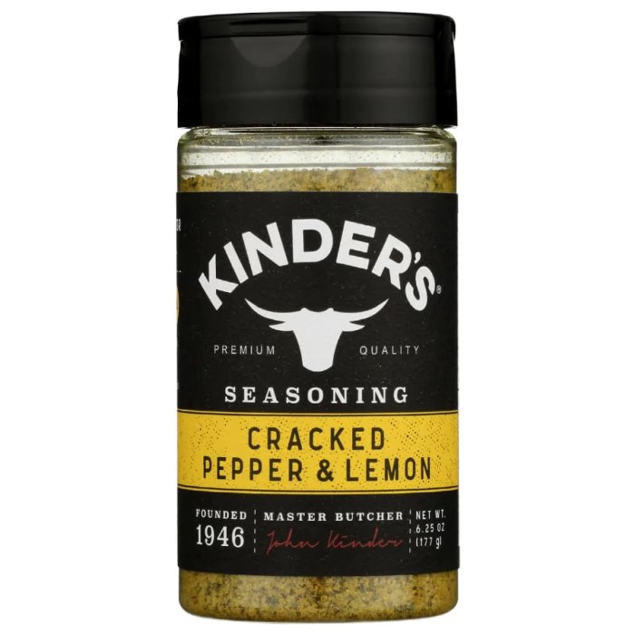 Kinders - Rub Cracked Ppr Lemon 6.75 Oz - Pack Of 6