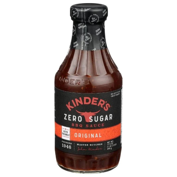 Kinders - Sauce Bbq Qrgnl Sf 17.5 Oz - Pack Of 6