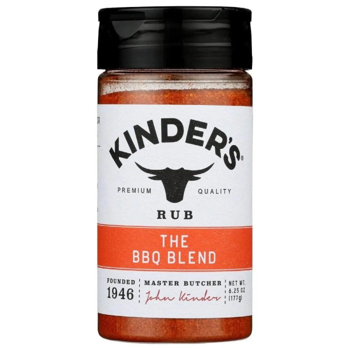 Kinders - Seasoning Bbq Blend 6.25 Oz - Pack Of 6