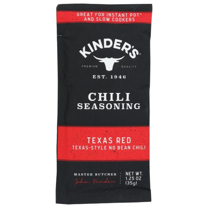 Kinders - Seasoning Texas Red Chili 1.25 Oz - Pack Of 15