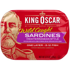 KING OSCAR - SARDINE OLIVE OIL MEDTRN 3.75 OZ - Pack of 12