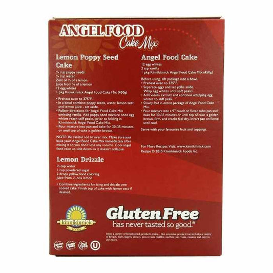 Kinnikinnick Foods - GF Angel Food Cake Mix, 16oz - Back