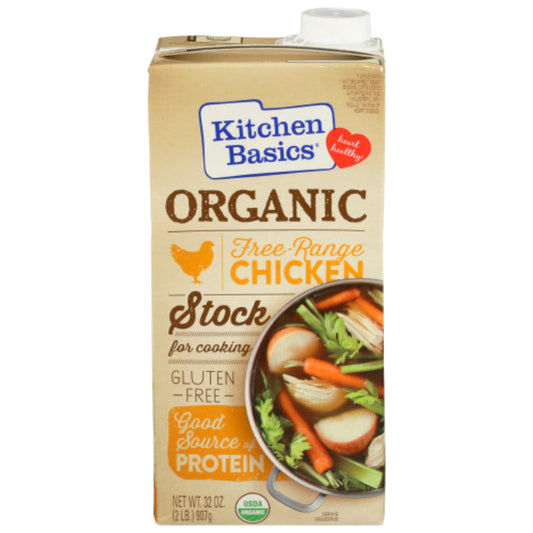 KITCHEN BASICS - BROTH FREE RNGE CHIX ORG 32 OZ - Pack of 12